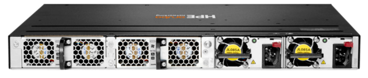 Aruba CX6200M 24G rear Aruba CX6200M 24G rear